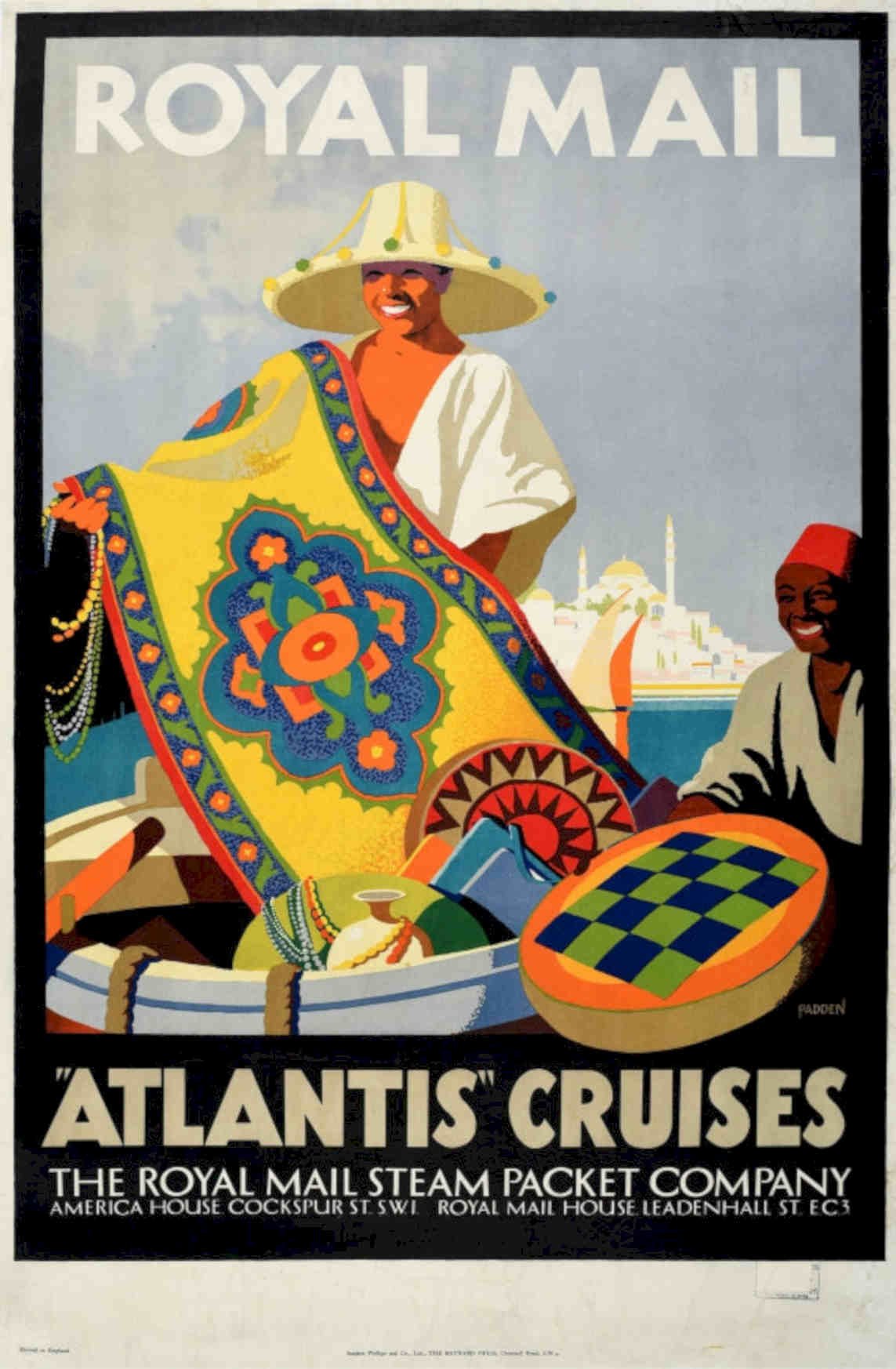 Atlantis Cruises Ship Vintage Retro Advert Poster A4 Photo Print