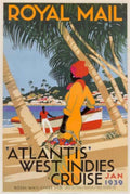 Atlantis West Indies Vintage Retro Advert Ads A4 Photo Print