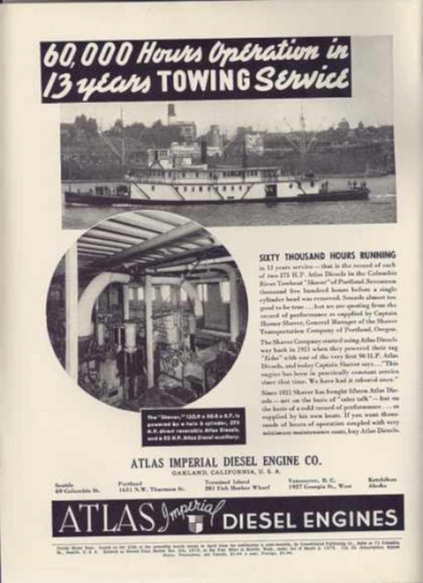 Atlas Imperial Engine Vintage Retro Advert Ads A4 Photo Print