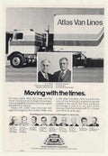 Atlas Van Lines Vintage Retro Advert Ads A4 Photo Print