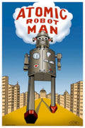 Atomic Robot Man Vintage Retro Advert Ads A4 Photo Print