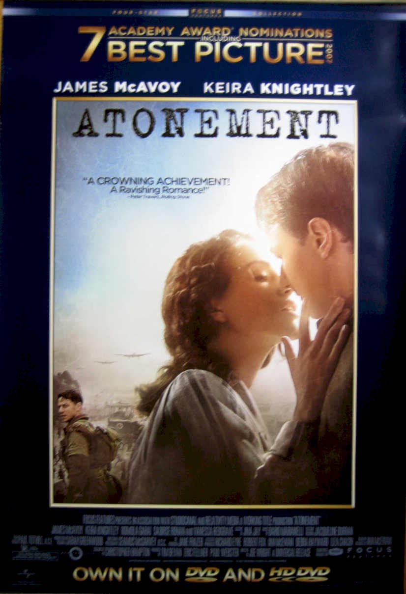 Atonement James Knightley Vintage Retro Advert Poster A4 Photo Print
