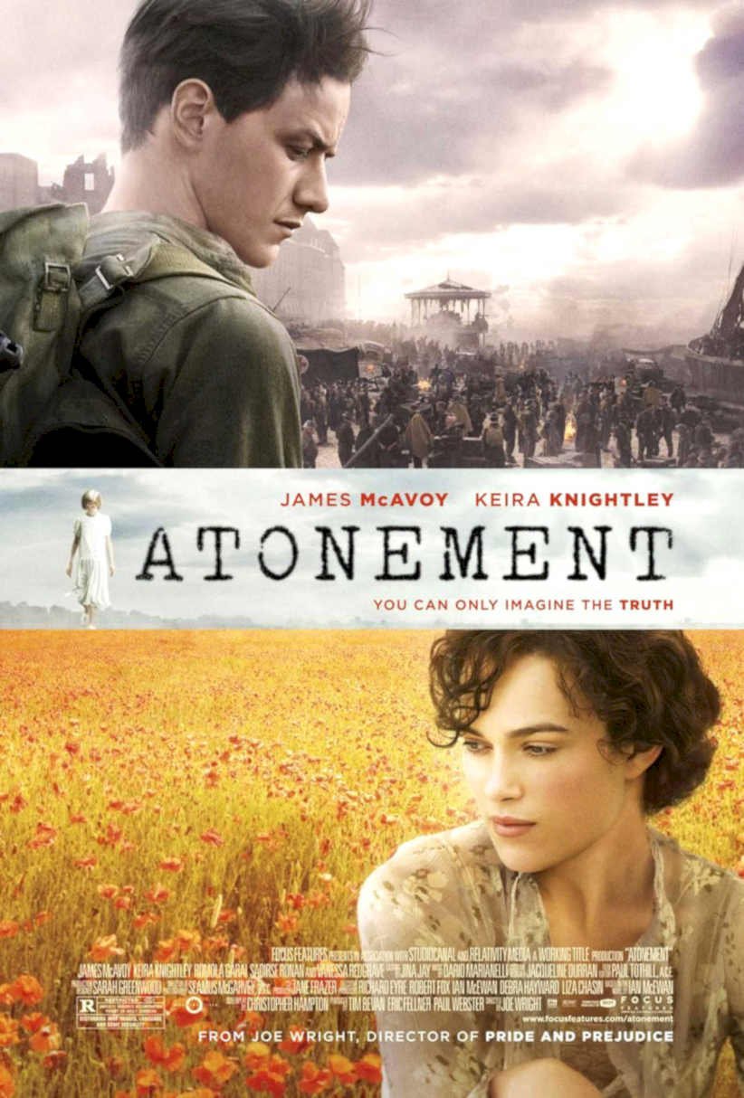 Atonement Mcavoy Knightley 1 Vintage Retro Advert Poster A4 Photo Print