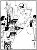 Aubrey Beardsley 104 A4 Photo Print