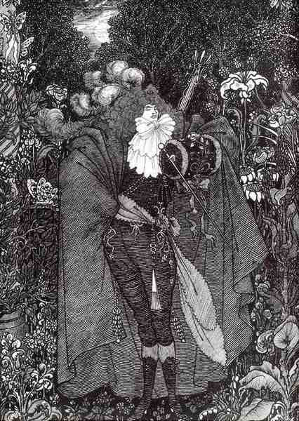 Aubrey Beardsley A Nightpiece A4 Photo Print