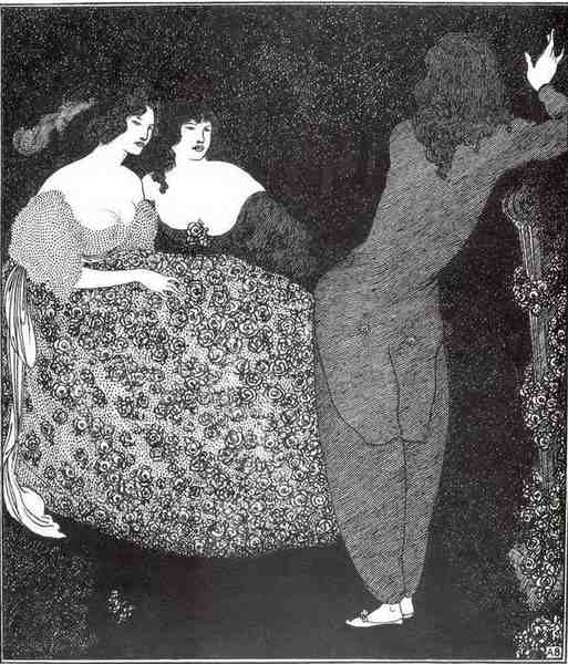 Aubrey Beardsley A Repetition Of Tristan Und Isolde A4 Photo Print