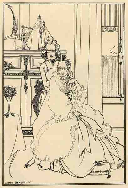 Aubrey Beardsley Coiffing A4 Photo Print
