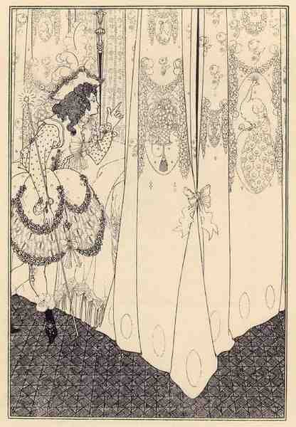 Aubrey Beardsley Dream A4 Photo Print