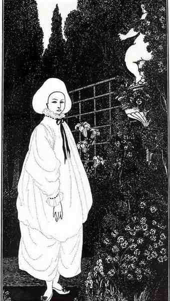 Aubrey Beardsley Frontispiece To The Pierrot Of The Minute A4 Photo Print