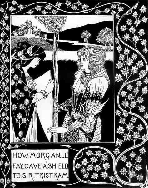 Aubrey Beardsley How Morgan Le Fay Gave A Shield To Sir Tristram A4 Photo Print