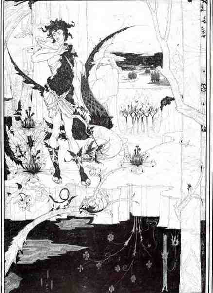 Aubrey Beardsley Illustration To Siegfried Act Ii A4 Photo Print