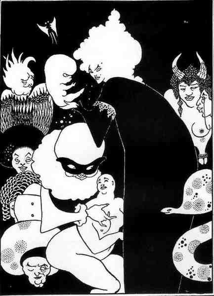 Aubrey Beardsley Lucians Strange Creatures A4 Photo Print