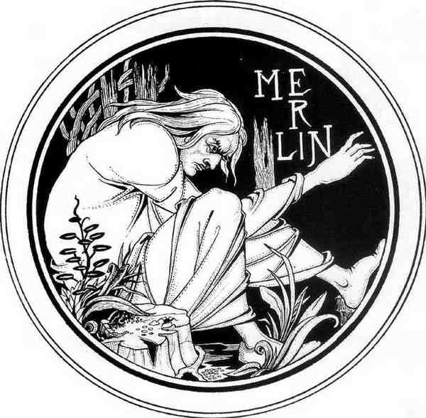 Aubrey Beardsley Merlin A4 Photo Print