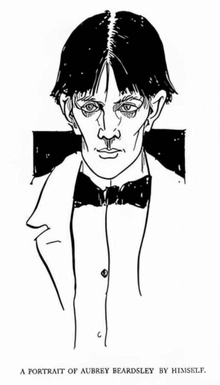 Aubrey Beardsley Portrait Vintage Retro Advert Ads A4 Photo Print