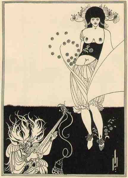 Aubrey Beardsley Stomach A4 Photo Print