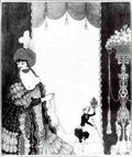 Aubrey Beardsley The Lady With The Monkey A4 Photo Print
