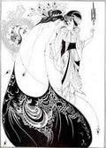 Aubrey Beardsley The Peacock Skirt A4 Photo Print