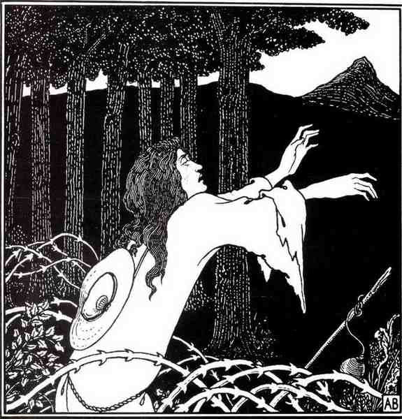 Aubrey Beardsley The Return Of Tannhauser To The Venusberg A4 Photo Print