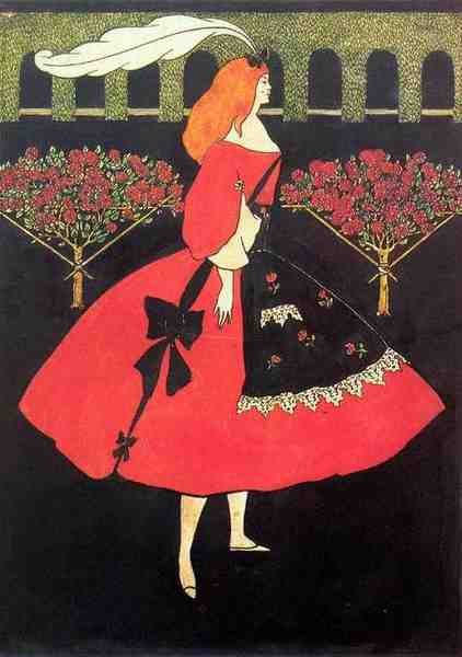 Aubrey Beardsley The Slippers Of Cinderella A4 Photo Print