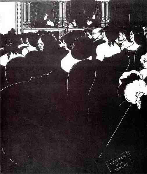 Aubrey Beardsley The Wagnerites A4 Photo Print