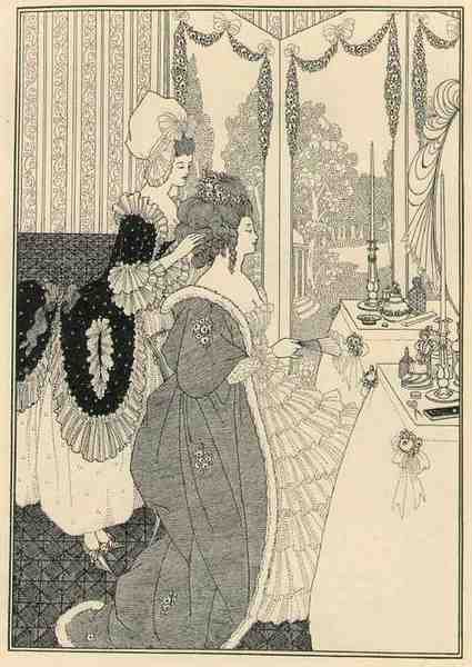 Aubrey Beardsley Toilet A4 Photo Print