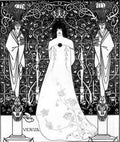 Aubrey Beardsley Venus Between Terminal Gods A4 Photo Print