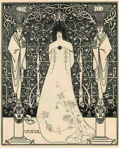 Aubrey Beardsley Venus Tannhauser A4 Photo Print