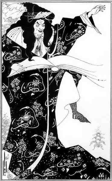 Aubrey Beardsley Virgilius The Sorcerer A4 Photo Print