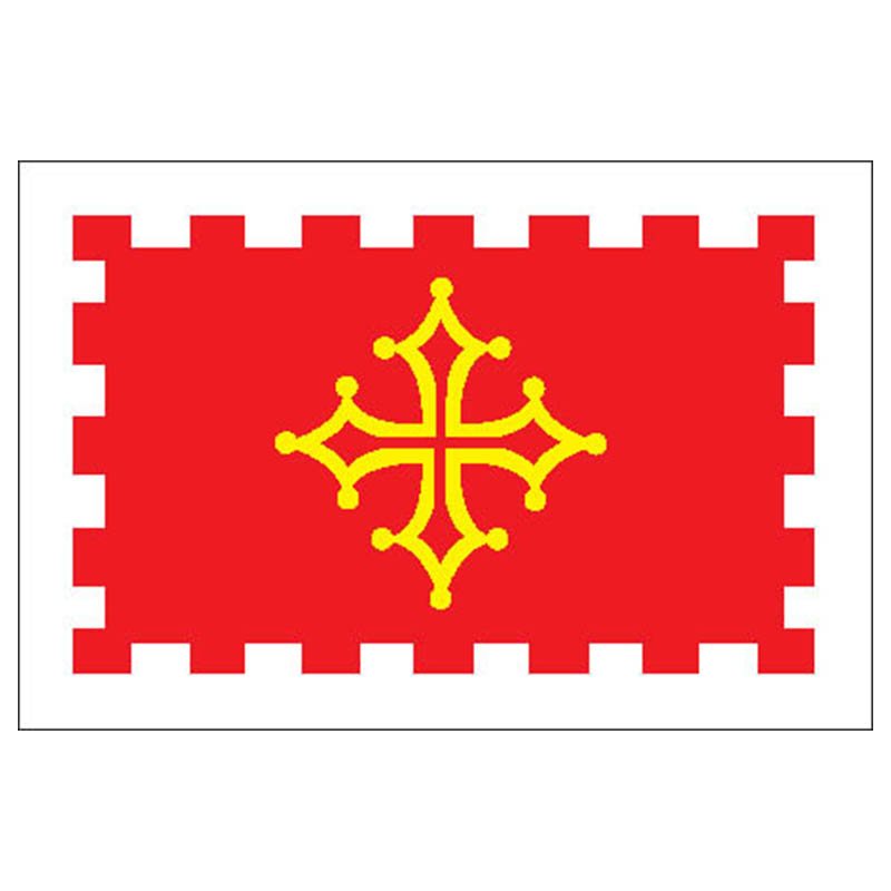 Aude Dep Flag N2914 A4 Photo Print