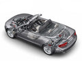 Audi A5 Cabriolet 2009 cutaway A4 Photo Print
