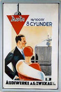 Audi Eight Cylinder Vintage Retro Advert Ads A4 Photo Print
