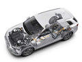 Audi Q7 e tron cutaway A4 Photo Print