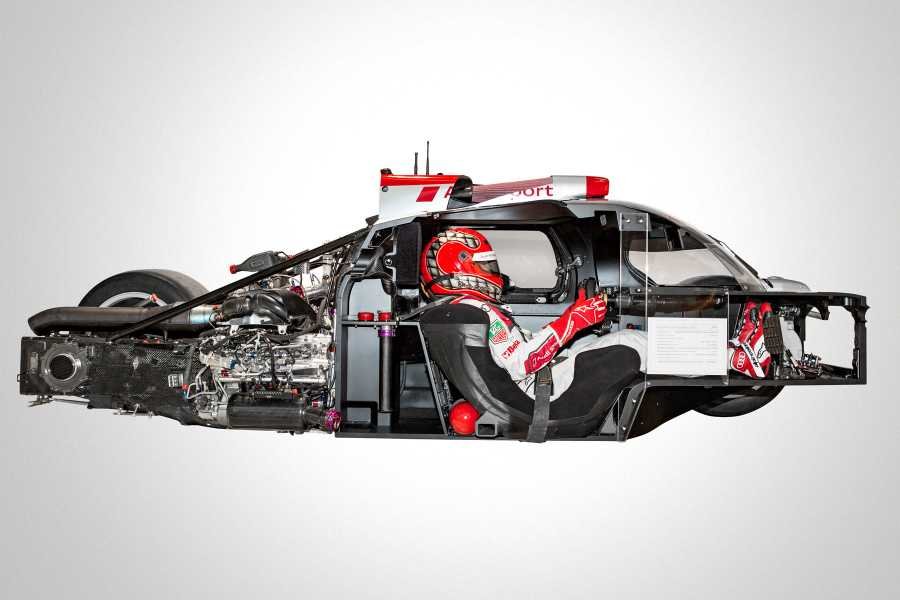 Audi R18 etron quattro cutaway A4 Photo Print