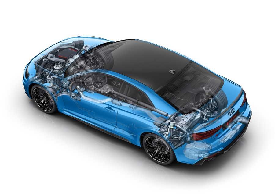 Audi RS 5 Coupe 2019 cutaway A4 Photo Print