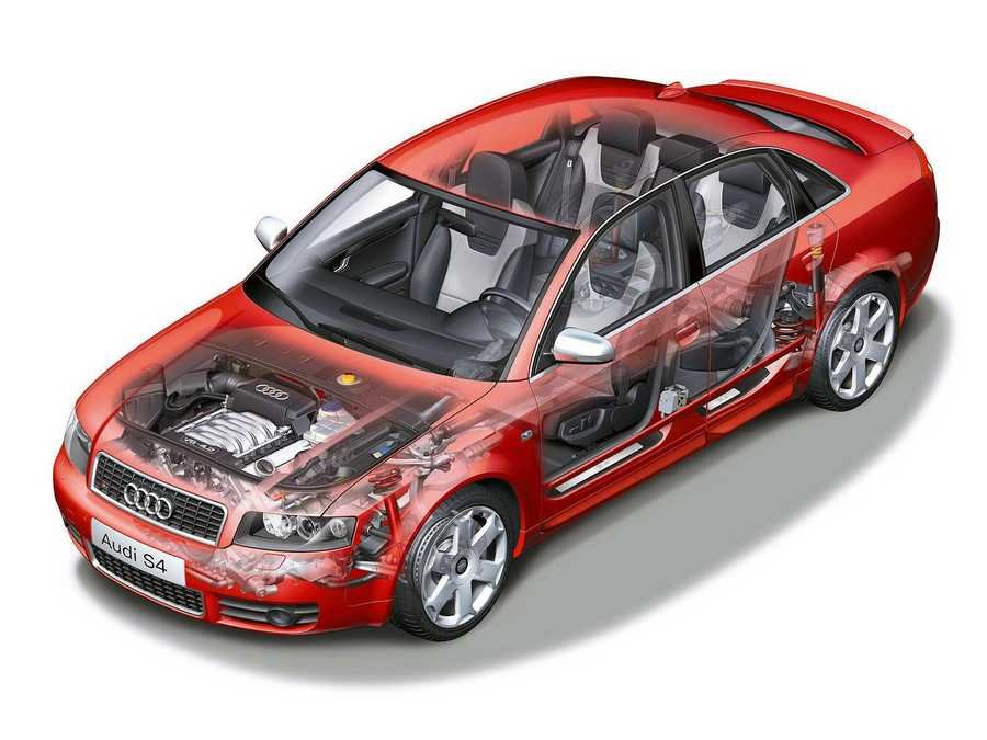 Audi S4 Sedan cutaway A4 Photo Print