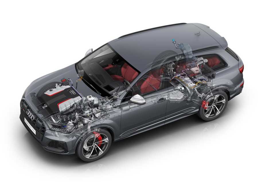Audi SQ7 TDI 2019 cutaway A4 Photo Print