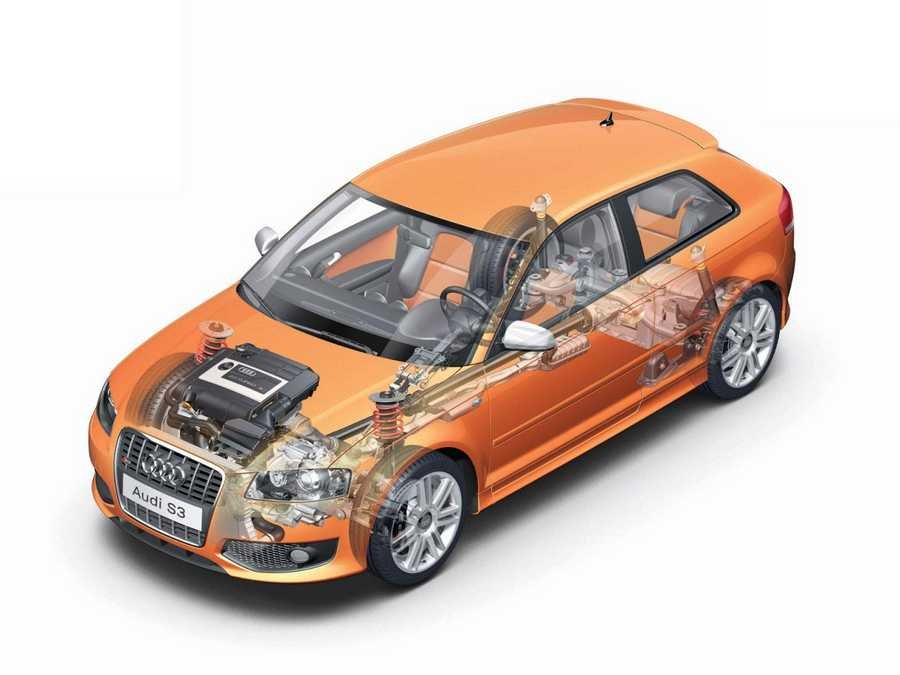 Audi s3 cutaway A4 Photo Print