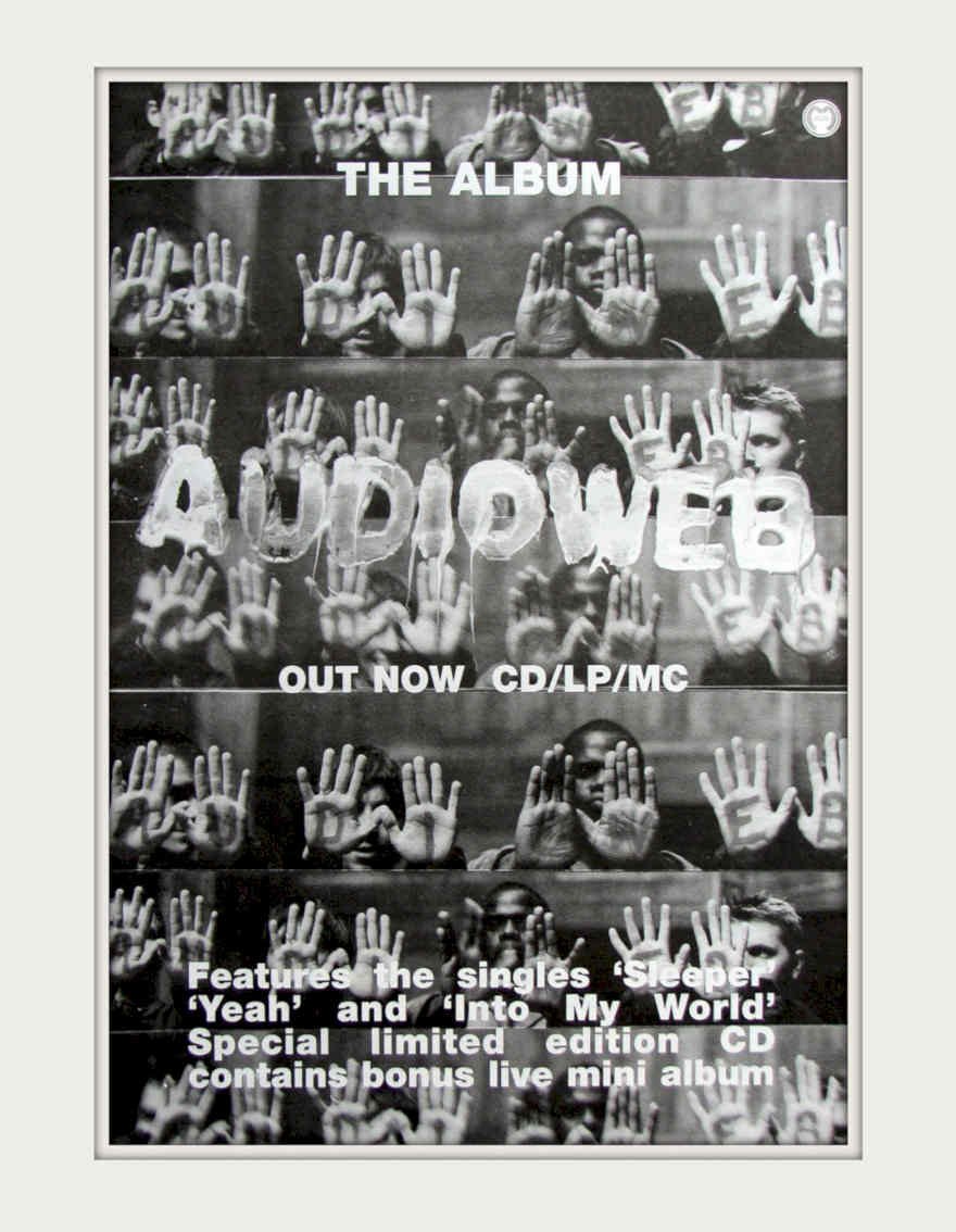 Audiosphere Hands Album Vintage Retro Advert Poster A4 Photo Print