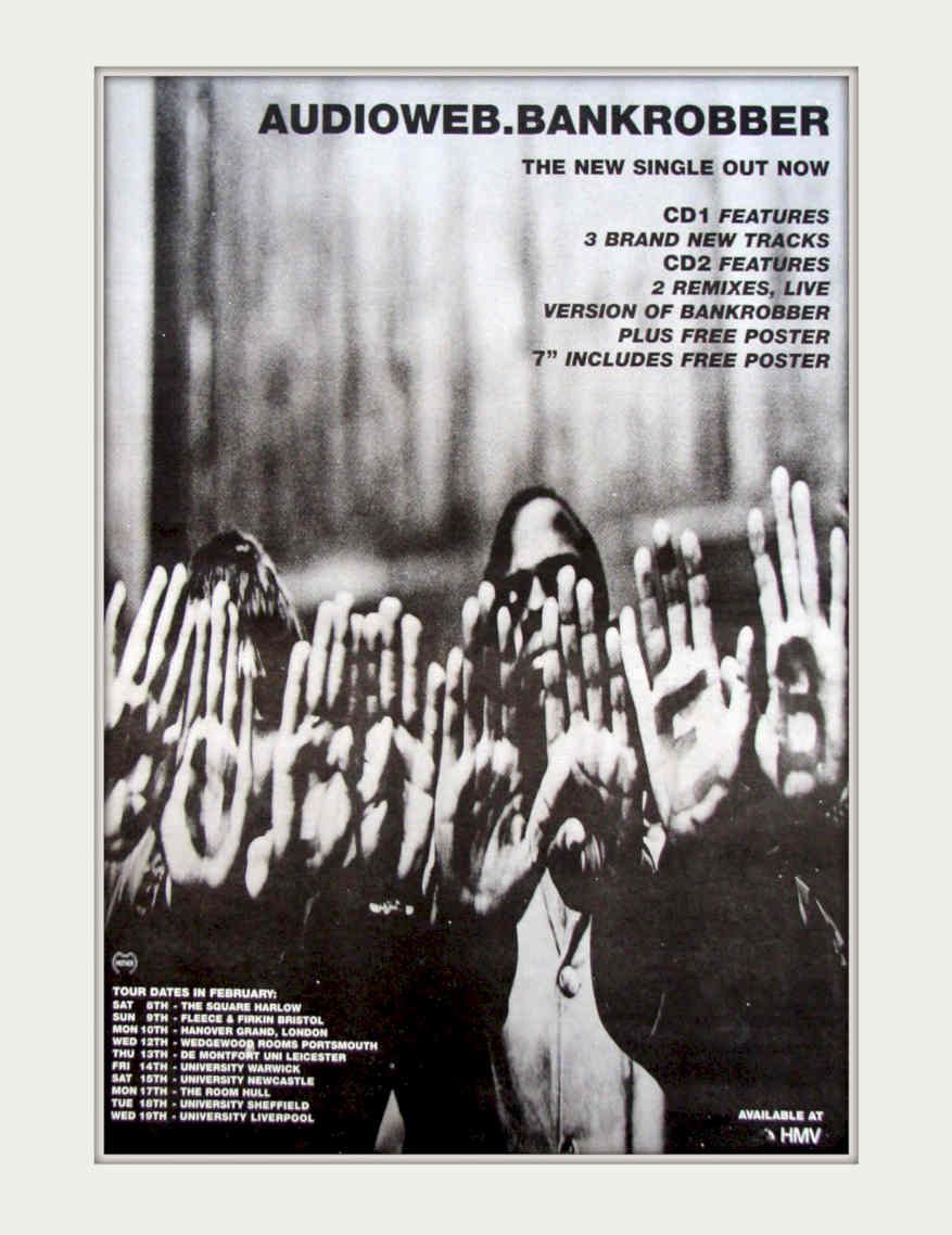 Audioweb Bankrobber 1990 Vintage Retro Advert Poster A4 Photo Print