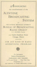 Auditone Broadcasting System Vintage Retro Advert Ads A4 Photo Print