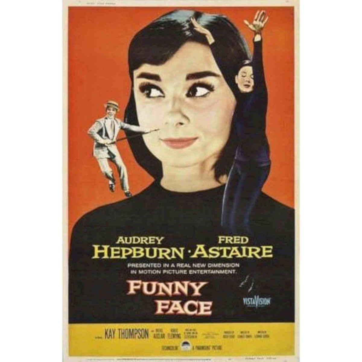 Audrey Hepburn Funny Face Movie Vis Vintage Retro Advert Poster A4 Photo Print