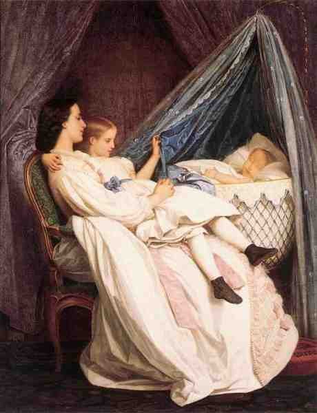 Auguste Toulmouche The New Arrival A4 Photo Print