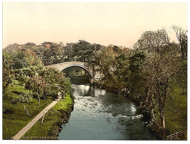 Auld Brig ODoon Ayr Vintage A4 Photo Print