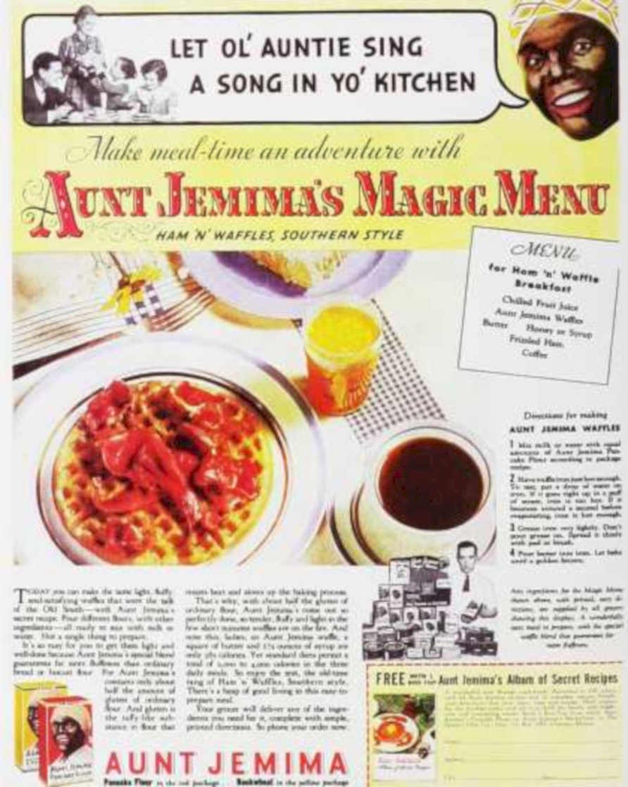 Aunt Jemima Breakfast Vintage Retro Advert Ads A4 Photo Print