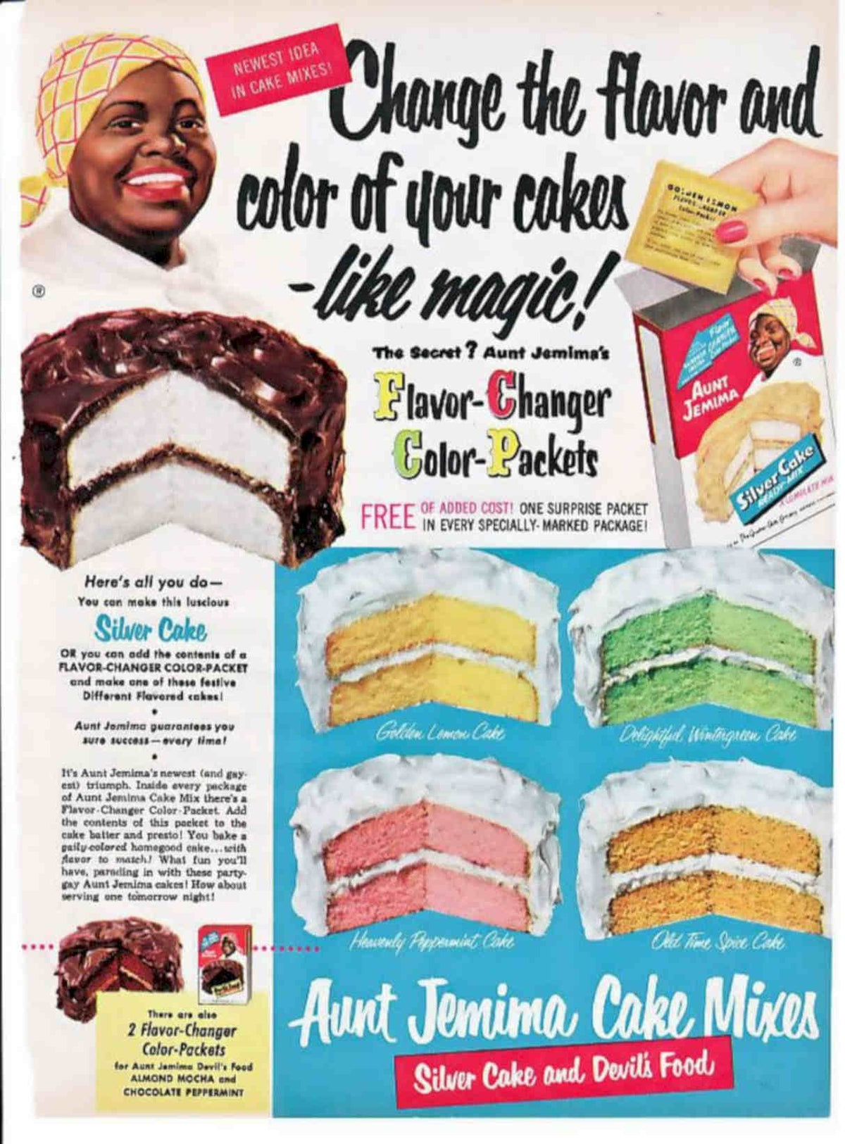 Aunt Jemima Mixes Vintage Retro Advert Poster A4 Photo Print