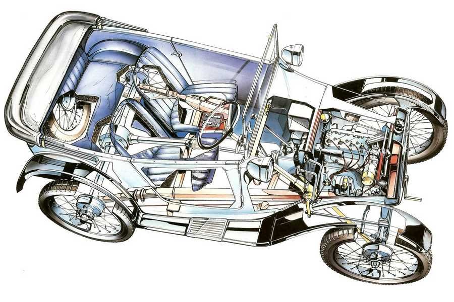 Austin 7 cutaway A4 Photo Print