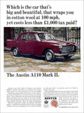 Austin A110 1960s Vintage Retro Advert Poster A4 Photo Print