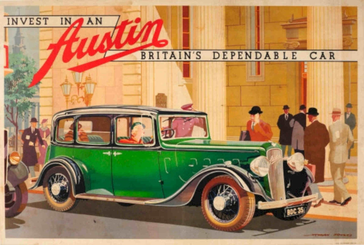 Austin Bbc 35 Vintage Retro Advert Poster A4 Photo Print