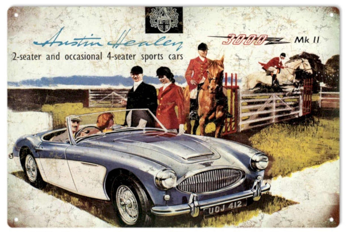 Austin Healey 3000 Vintage Retro Advert Ads A4 Photo Print