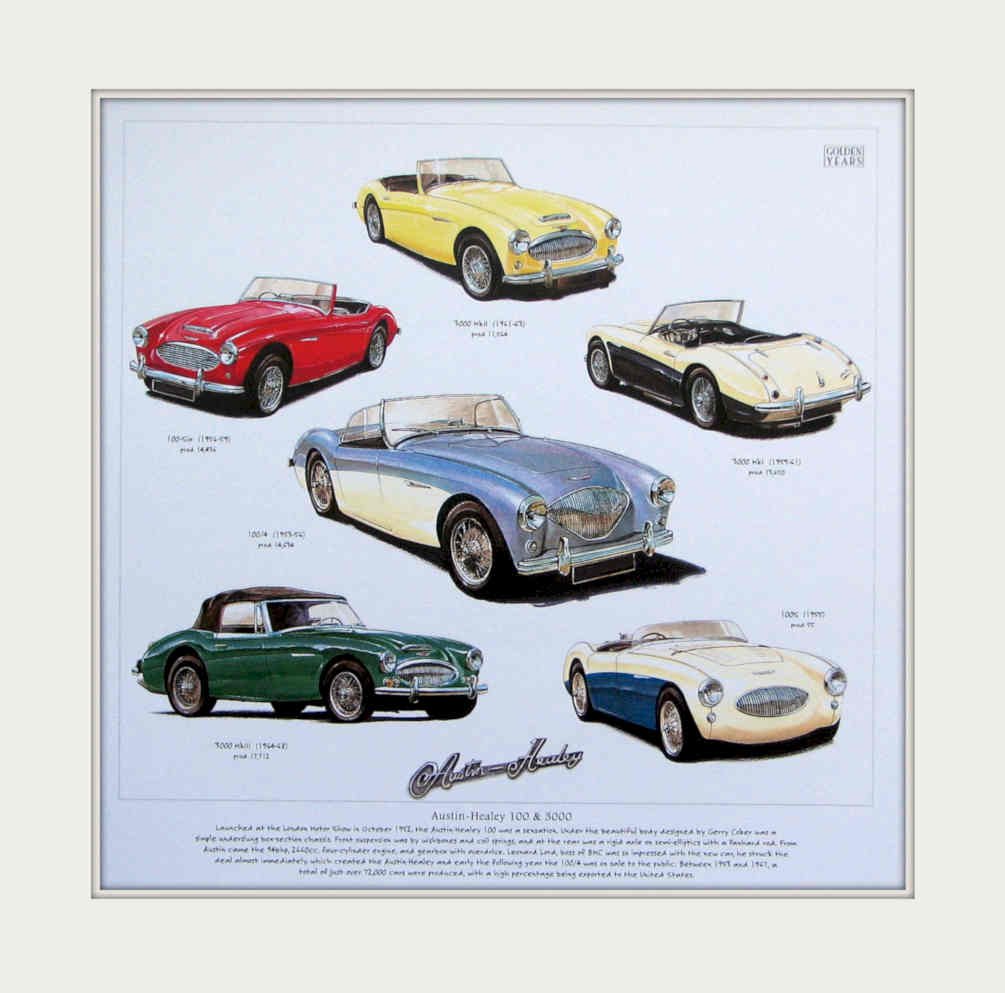 Austin Healey Roadsters Vintage Retro Advert Poster A4 Photo Print